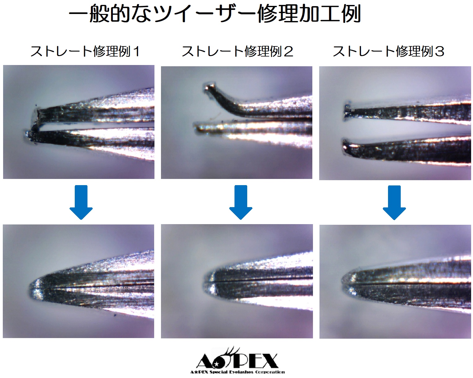 まつげオヤジのツイーザー修理